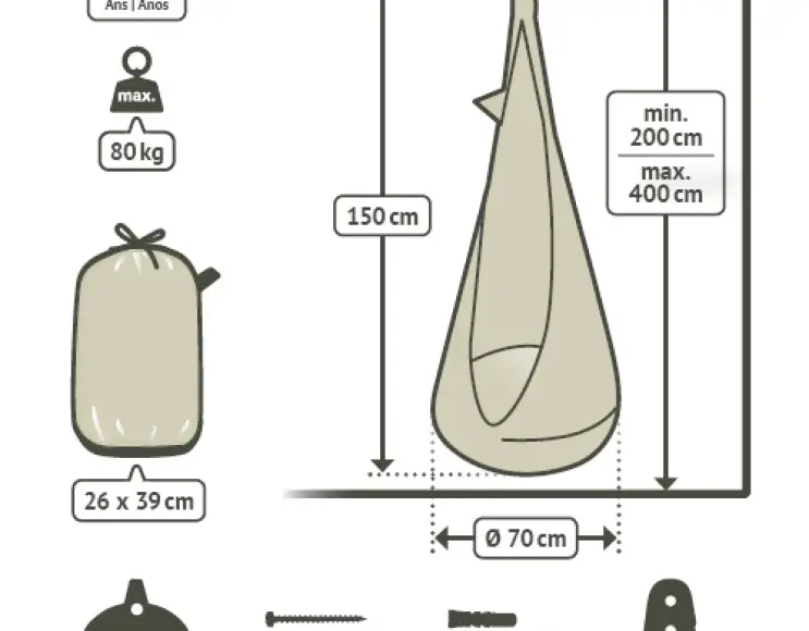 TEDDY BEAR MODEL DROP-shaped HANGING CHAIR