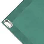 High-strength PVC tarpaulin box cover, 280g/sq.m Microperforated sheet, not waterproof.  green.  Oval eyelets 40x20 mm - cod.CMHSKV-40O