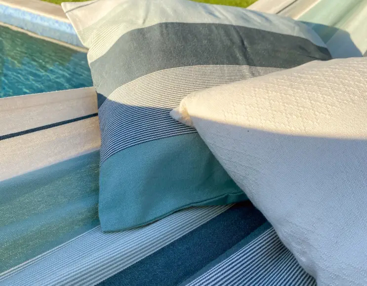 CUSHION COVER IN ORGANIC COTTON OLIVE