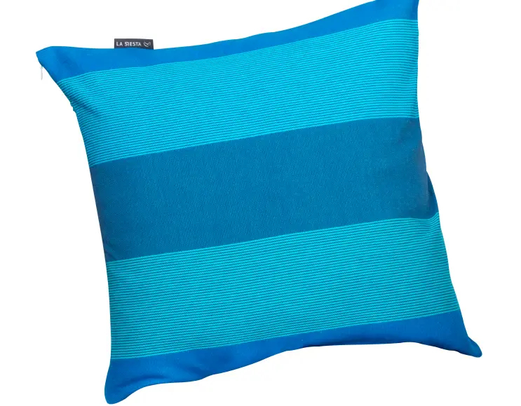 CUSHION COVER IN ORGANIC COTTON  LAGOON