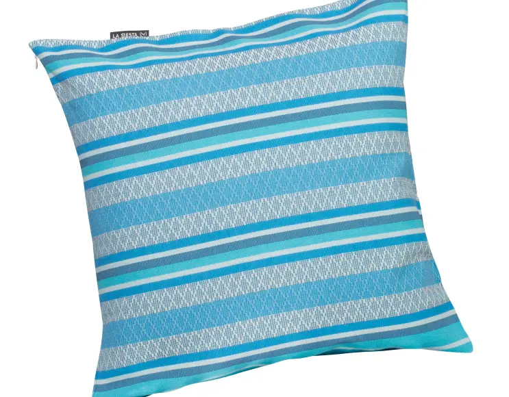 CUSHION COVER IN ORGANIC COTTON  BLUE SKY