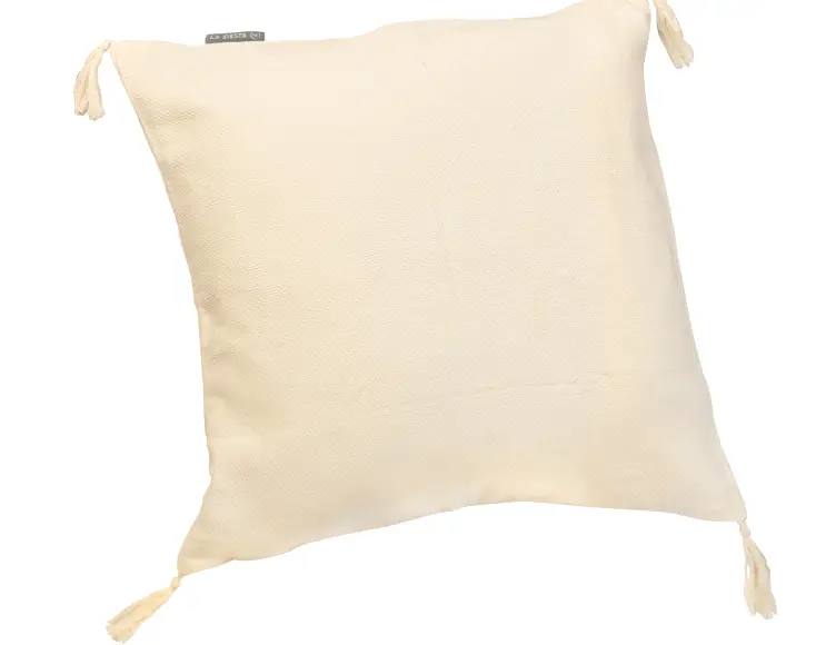 CUSHION COVER IN ORGANIC COTTON CREAM