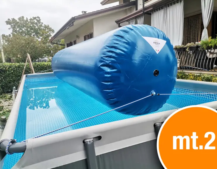 Inflatable pvc pillow for pool, against stagnation 2 m