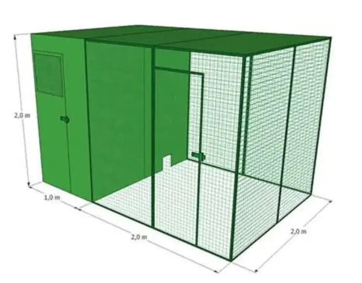 Large chicken coop cm 300x200x200 h.