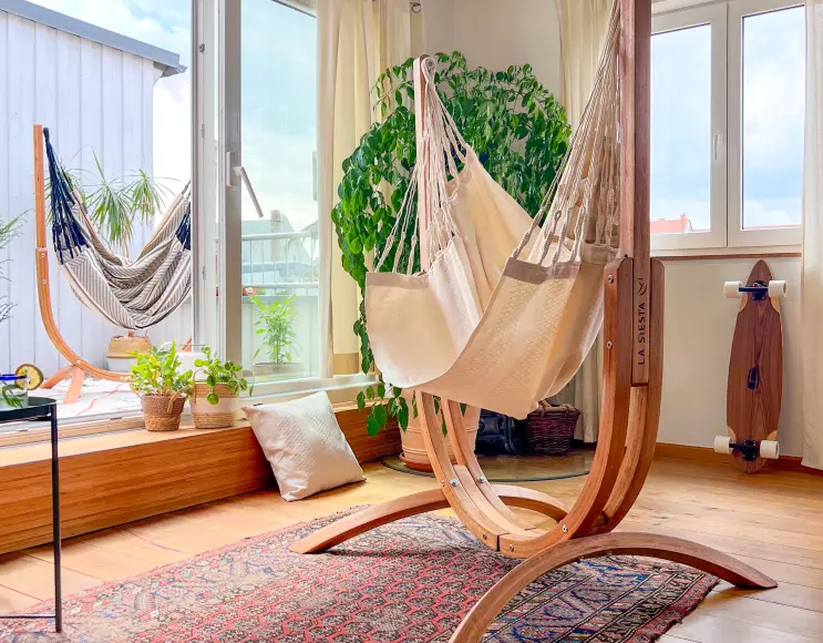 WOODEN HANGING CHAIR SUPPORT