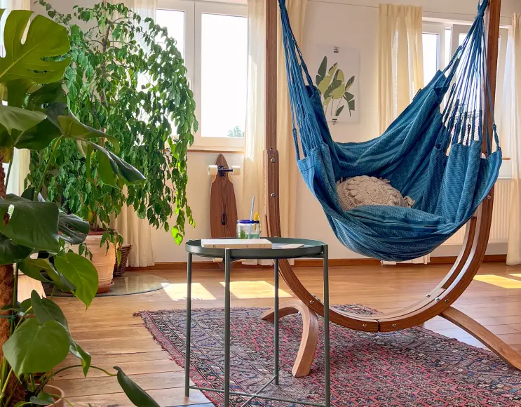 WOODEN HANGING CHAIR SUPPORT