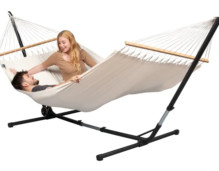 SUPPORT FOR HAMMOCKS IN PAINTED STEEL - ADJUSTABLE