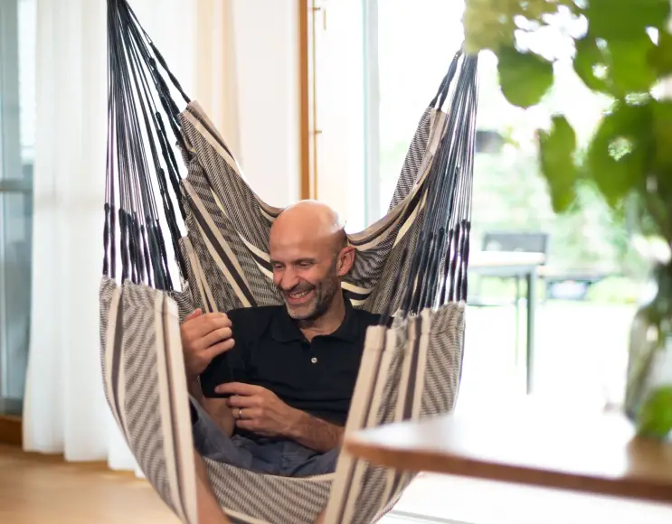 Hammock ZEBRA model hanging chair