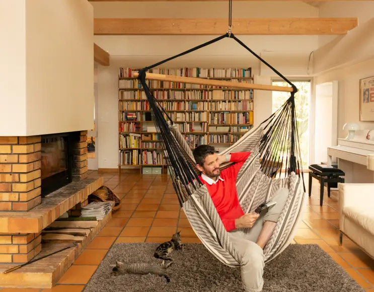 Hammock ZEBRA model hanging chair