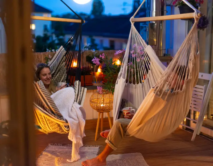 Hammock ZEBRA model hanging chair