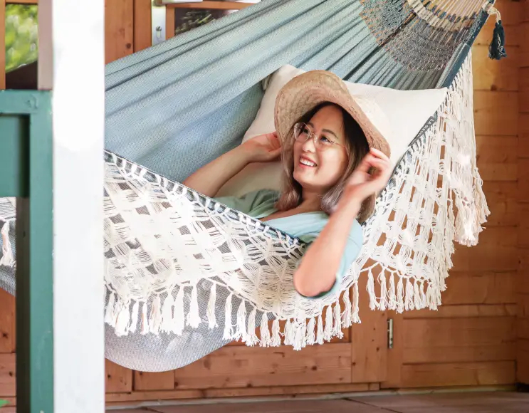 Classic hammock WITH FRINGES model FJORD