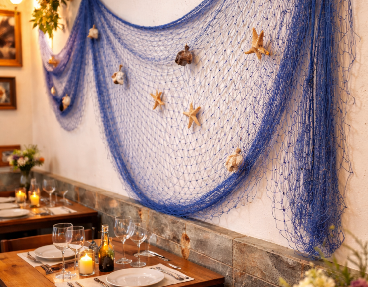 Net for embellishment and decoration